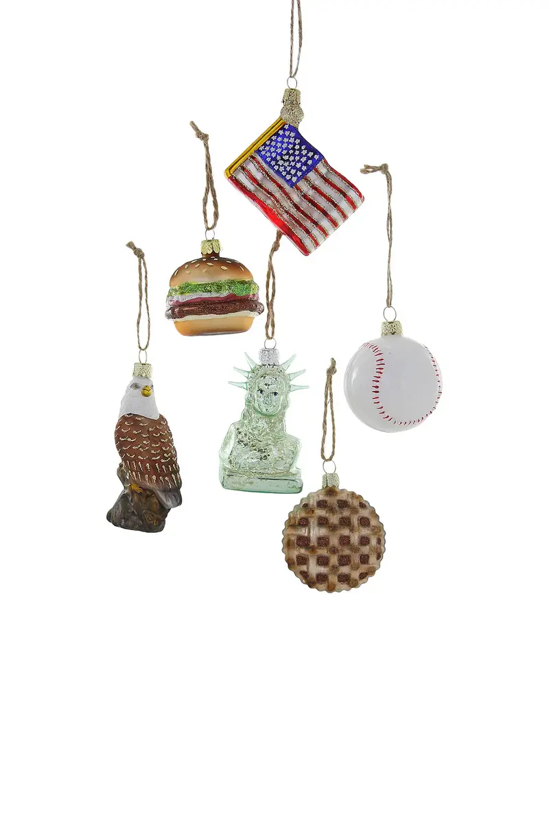 Cody Foster & Co Tiny America Box Ornament