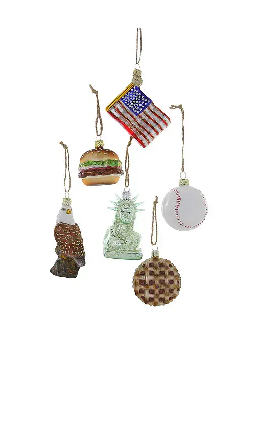 Cody Foster & Co Tiny America Box Ornament