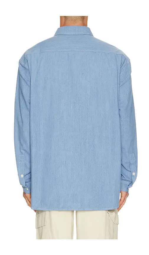 KAPPY DESIGN Relaxed Chambray Shirt | Thumbnail 2 KAPPY DESIGN Relaxed Chambray Shirt | Thumbnail 2