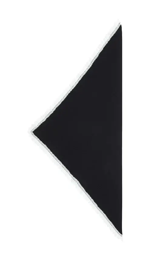 Ganni Wool Lace Triangular Scarf | Thumbnail 2 Ganni Wool Lace Triangular Scarf | Thumbnail 2