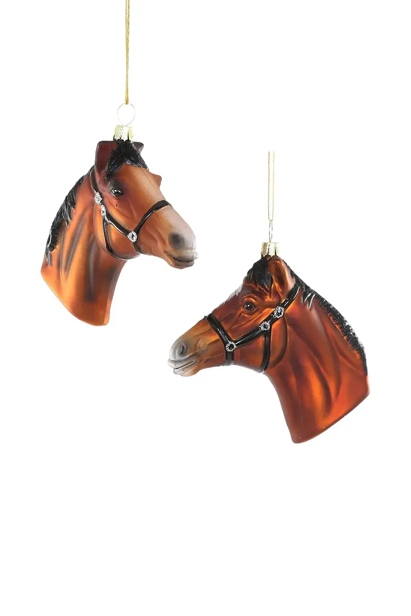 Cody Foster & Co Horse Ornament Set Of 2