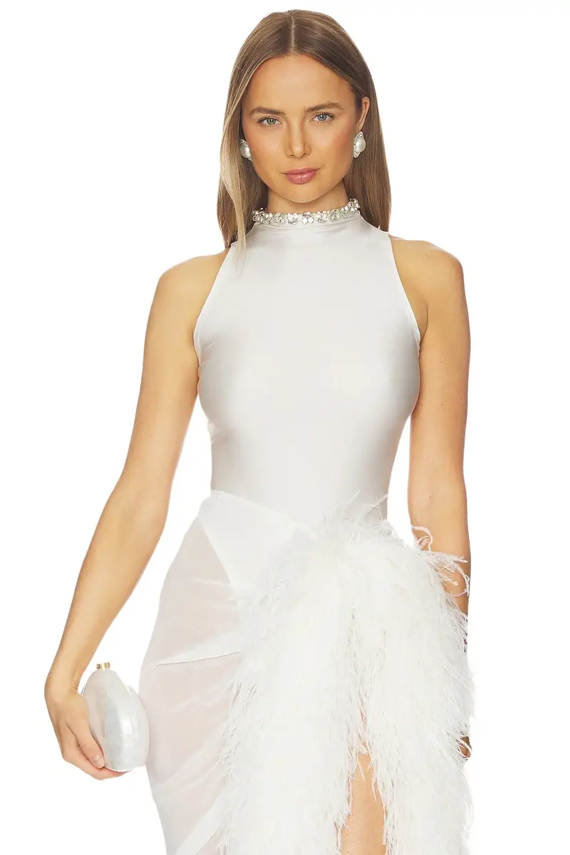 Bronx and Banco Gaia Blanc Mesh Bodysuit