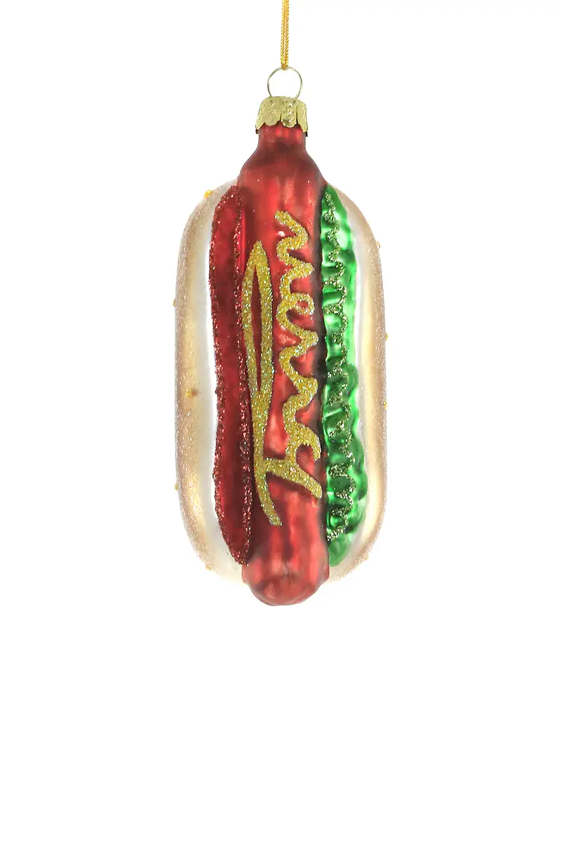 Cody Foster & Co Festive Hotdog Ornament