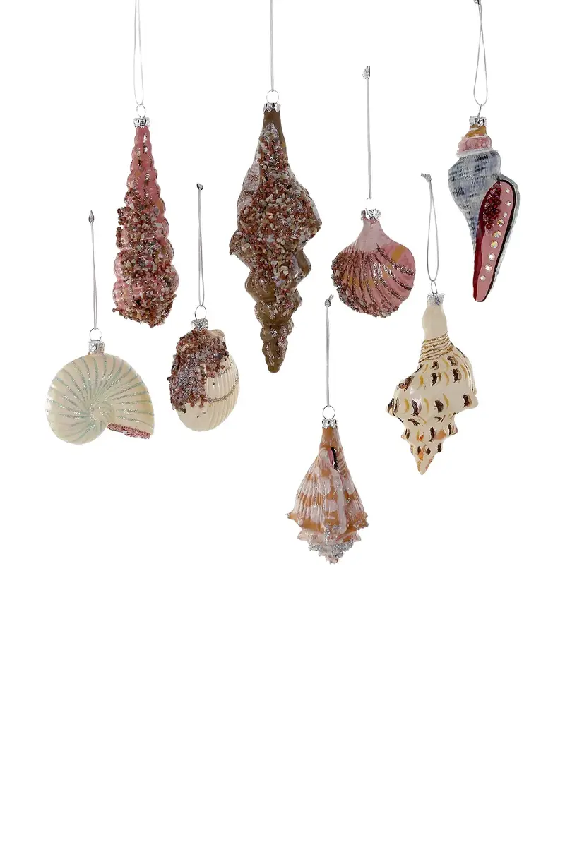 Cody Foster & Co Beachcomber Ornament Set Of 8