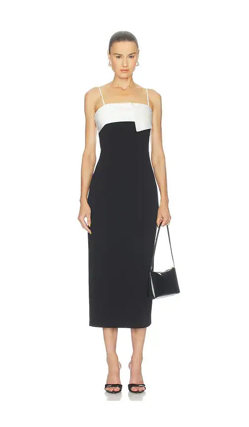 Elliatt Elysia Satin Contrast Midi Dress | Thumbnail 2 Elliatt Elysia Satin Contrast Midi Dress | Thumbnail 2
