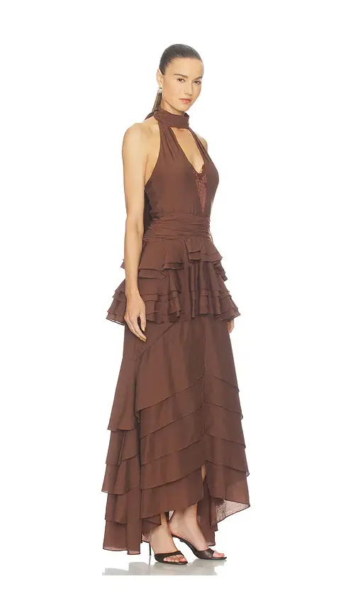 Elliatt Rosera Halter Gown | Thumbnail 2 Elliatt Rosera Halter Gown | Thumbnail 2