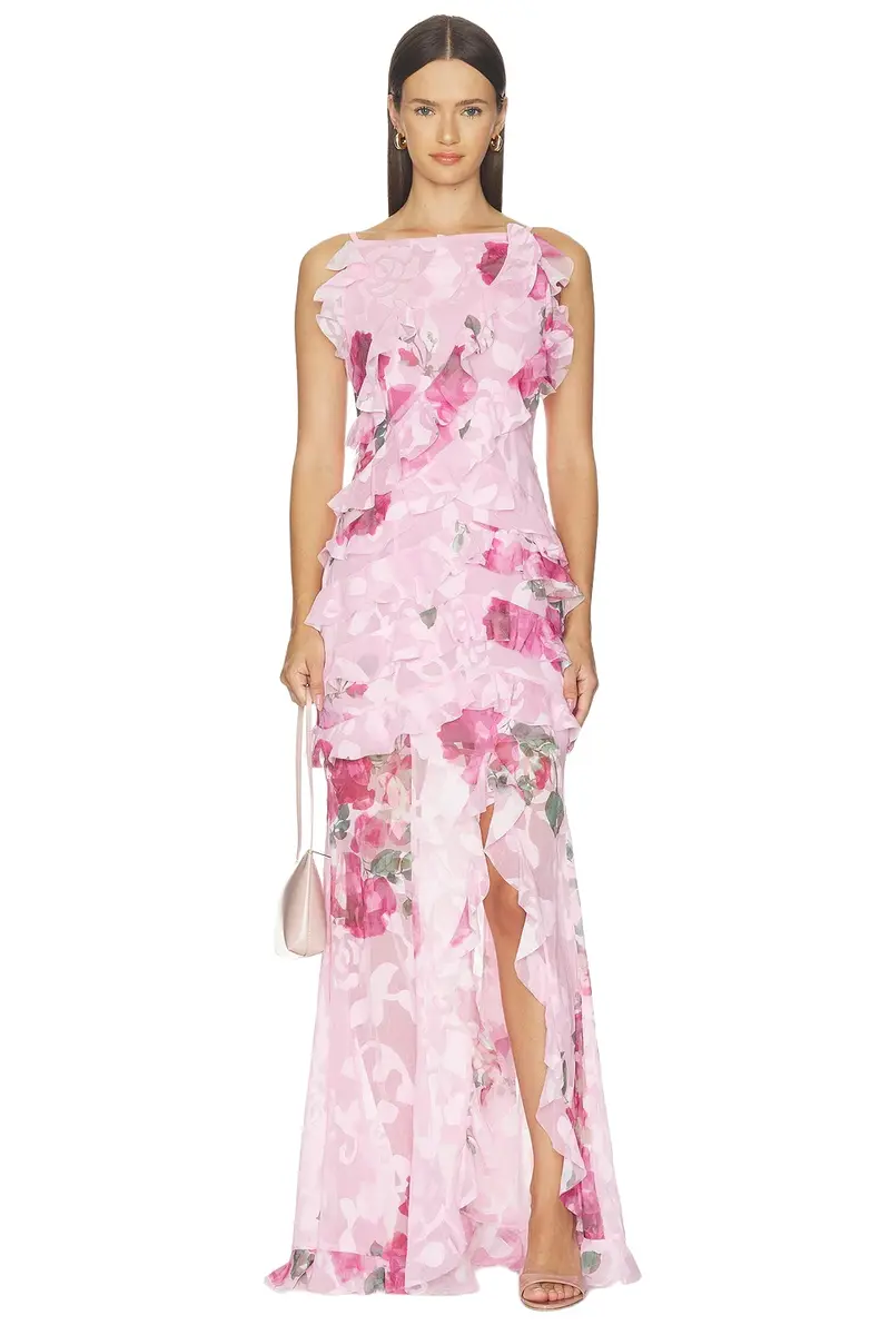 Eleanora Sleeveless Ruffle Gown Eleanora Sleeveless Ruffle Gown