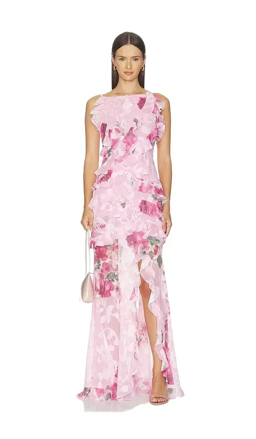 Elliatt Eleanora Sleeveless Ruffle Gown
