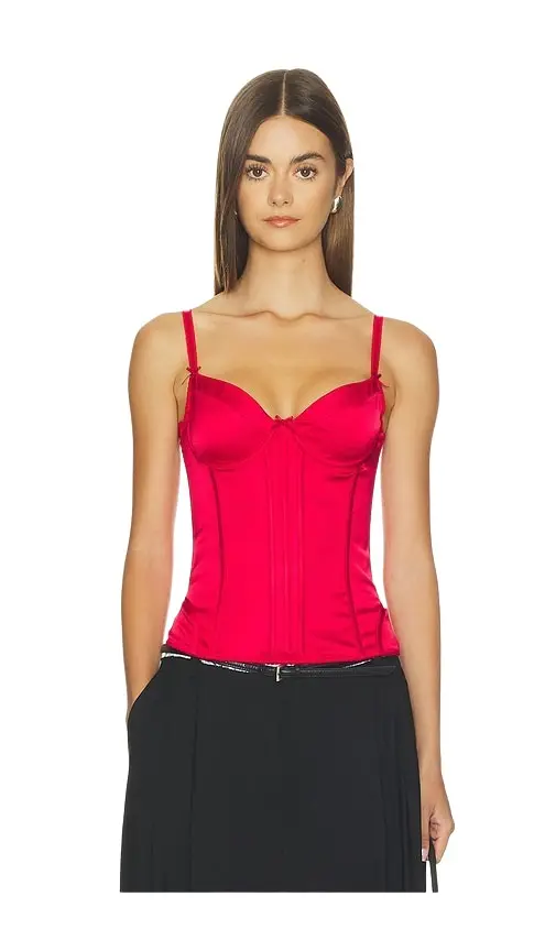 Alice + Olivia Alice + Olivia Mira Seamed Longline Structured Corset
