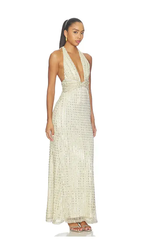 Runaway The Label Annette Plunge V-neck Maxi Dress | Thumbnail 2
