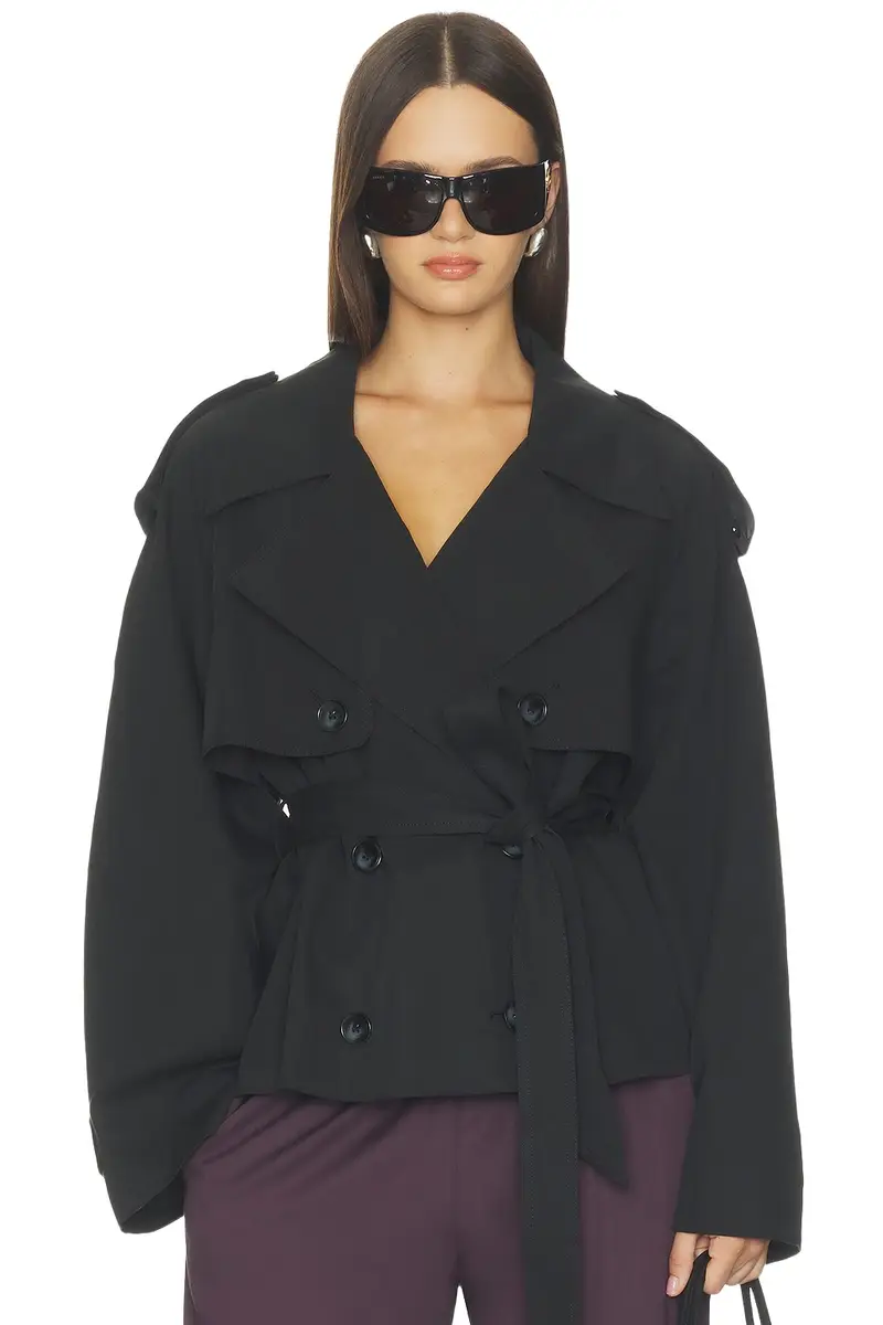 Elodie the Label Eleanor Cropped Trench Coat