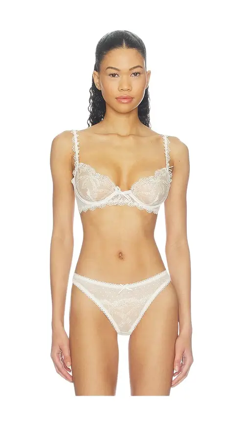 For Love & Lemons Chantilly Bows Underwire Bra
