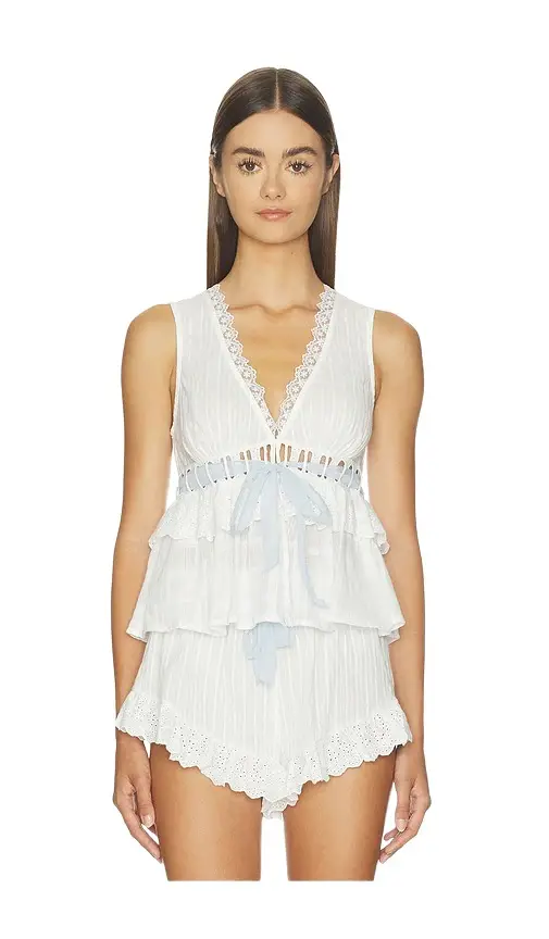 For Love & Lemons Jia Sleep Top