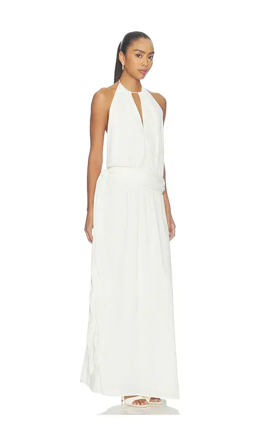 With Harper Lu Draped Backless Gown | Thumbnail 2 With Harper Lu Draped Backless Gown | Thumbnail 2