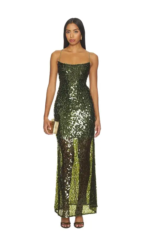 With Harper Lu Backless Gown