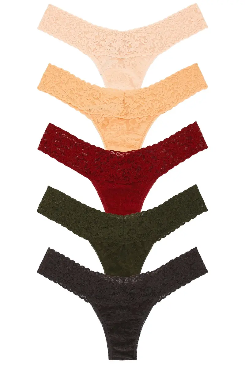 Hanky Panky Signature Lace Low Rise Thong 5 Pack