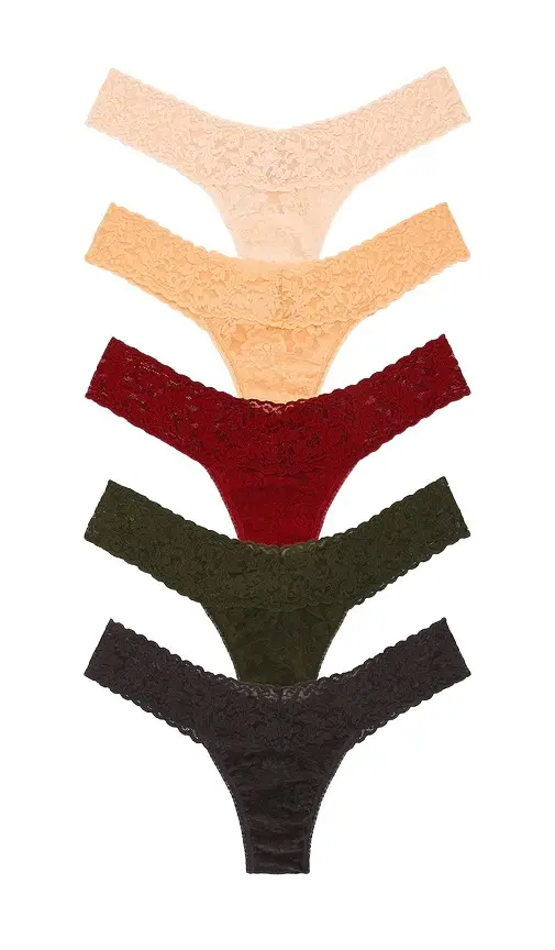 Hanky Panky Signature Lace Low Rise Thong 5 Pack