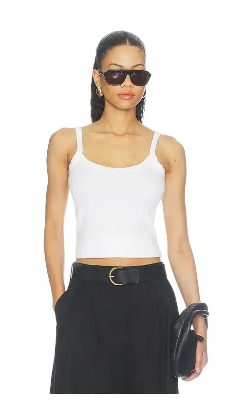 DONNI. The Baby Rib Scallop Tank