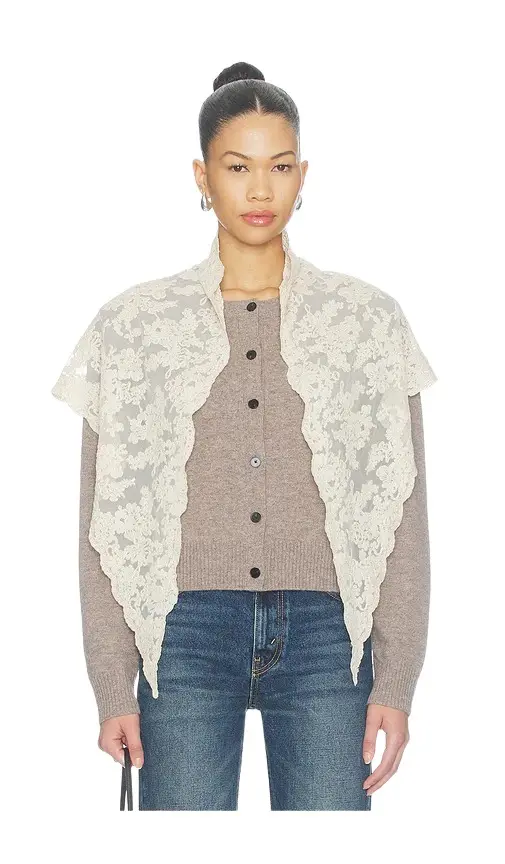Sea Kirra Lace Cardigan With Scarf