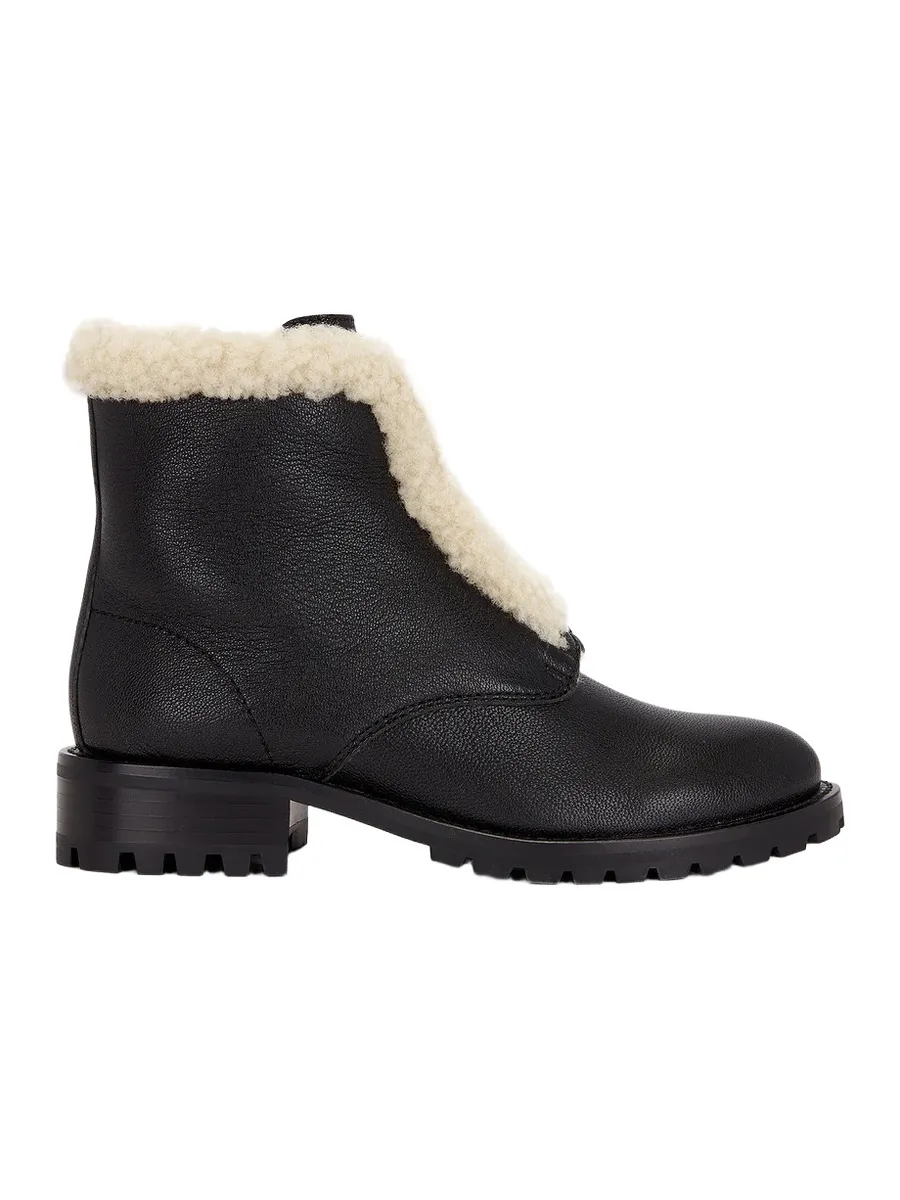 Simkhai Noah Shearling Lug Zip Boot