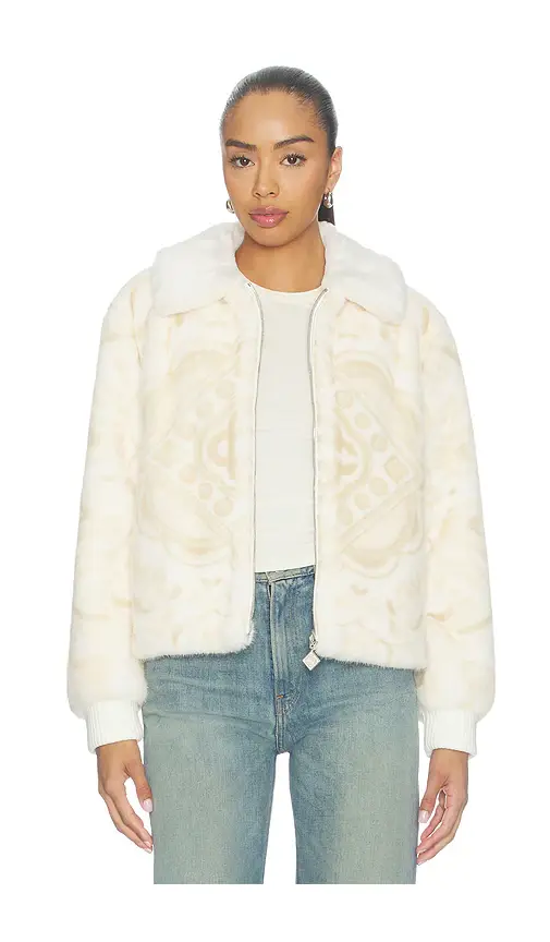 Casablanca Printed Faux Fur Jacket | Thumbnail 2 Casablanca Printed Faux Fur Jacket | Thumbnail 2