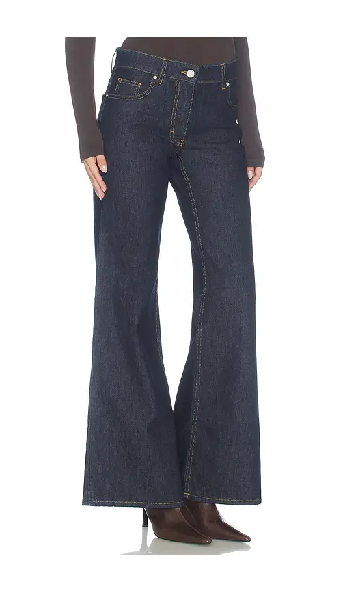 Casablanca Raw Denim Flared Jeans | Thumbnail 2