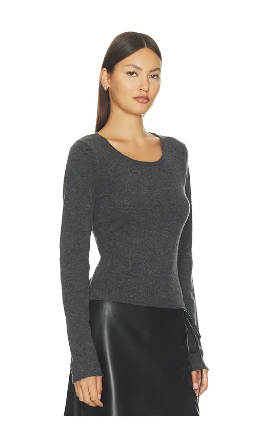 St. Agni Fine Merino Wool Long Sleeve Top | Thumbnail 2