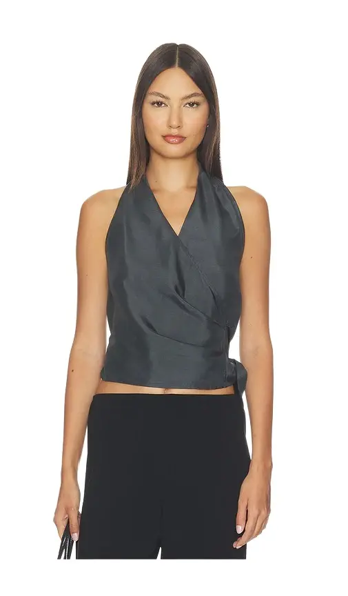 Silk Halter Wrap Top Silk Halter Wrap Top