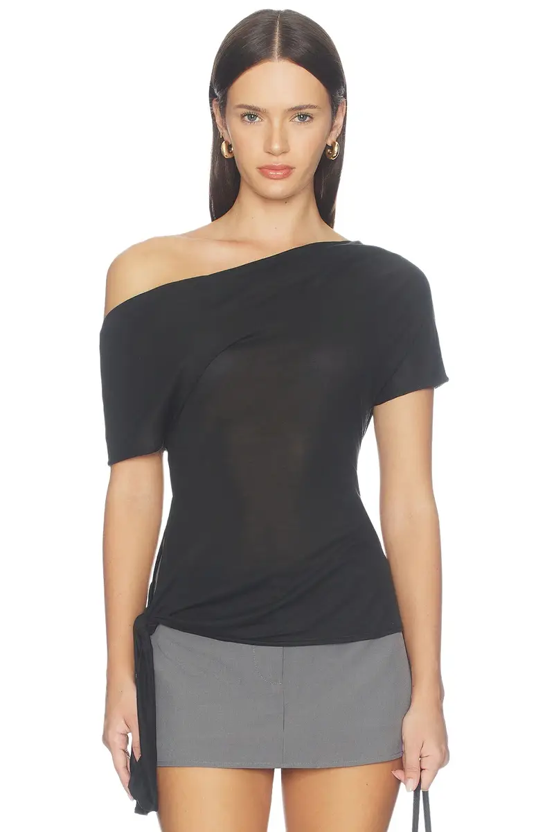 Fine Jersey Off Shoulder Top