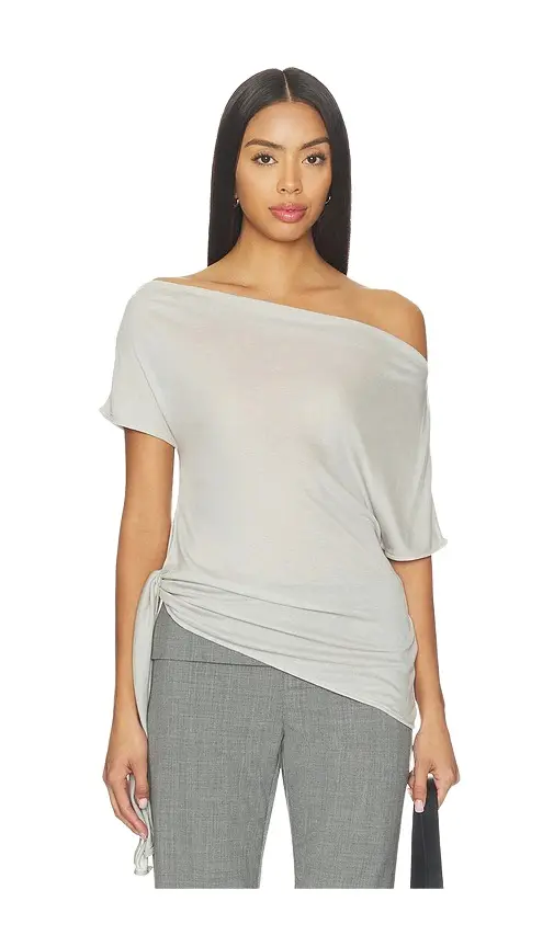 St. Agni Fine Jersey Off Shoulder Top