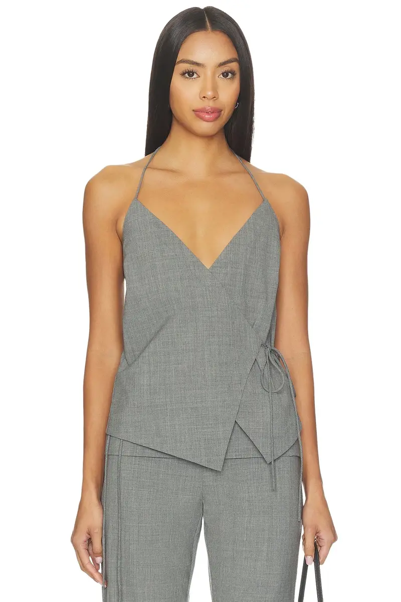 St. Agni Wool Rouleau Halter Top
