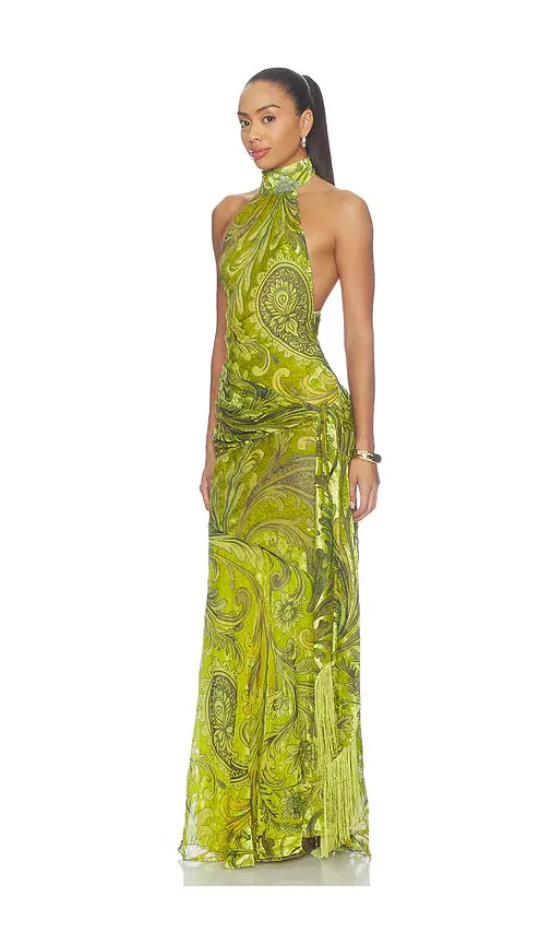 Retrofête Protea Velvet Dress | Thumbnail 2 Retrofête Protea Velvet Dress | Thumbnail 2