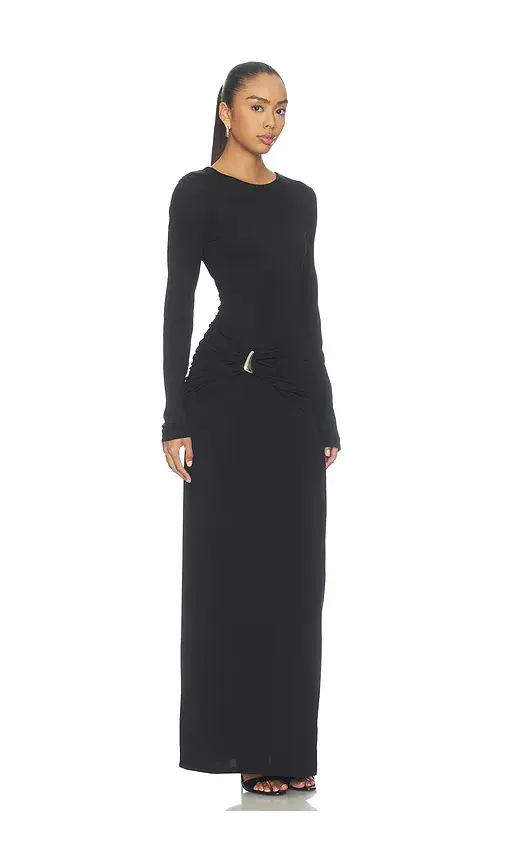 Shona Joy Miro Long Sleeve Gathered Maxi Dress | Thumbnail 2