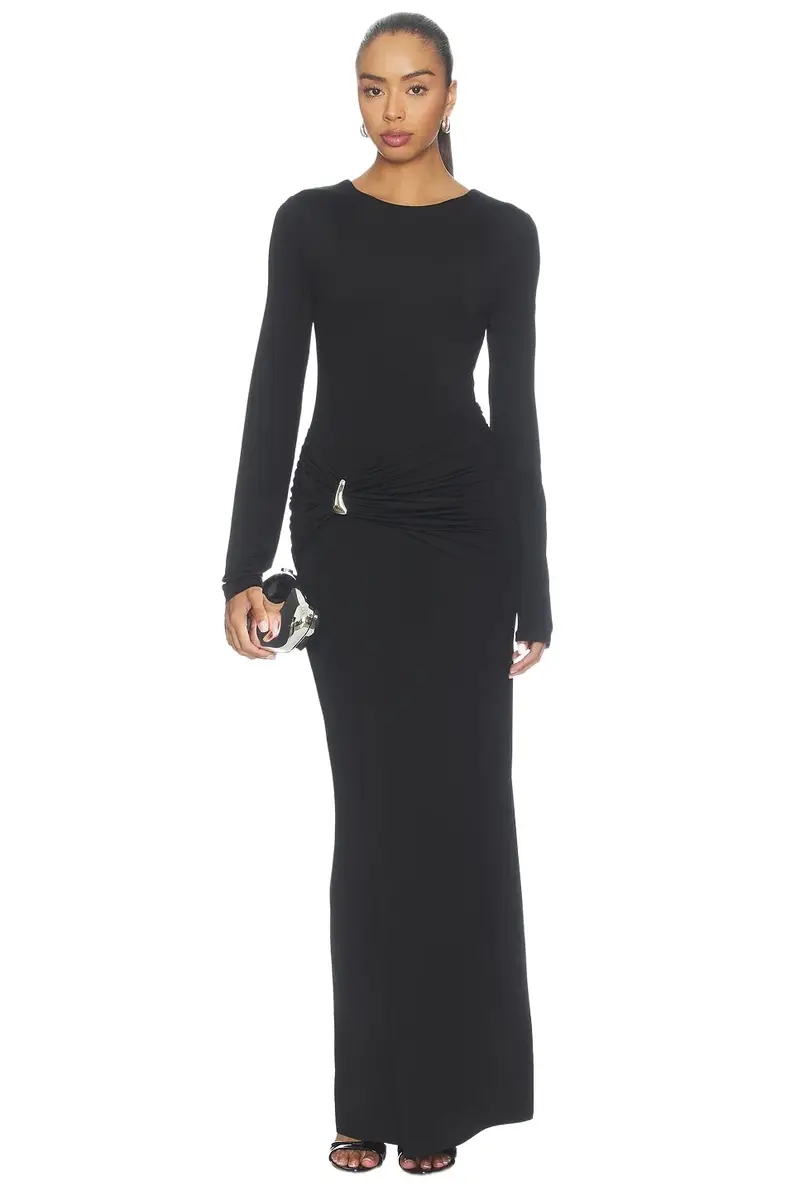 Miro Long Sleeve Gathered Maxi Dress Miro Long Sleeve Gathered Maxi Dress