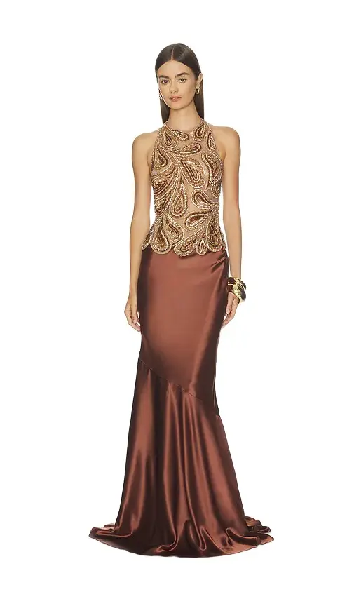 Retrofête Evolet Embroidered Dress
