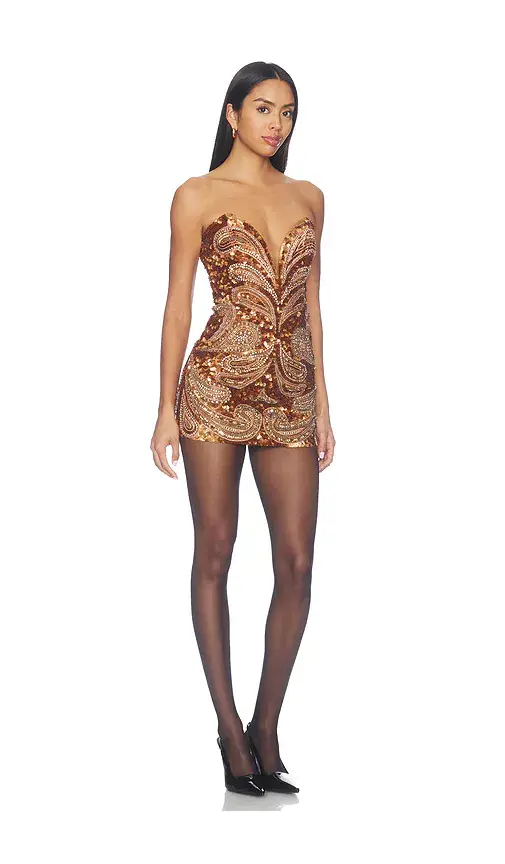 Retrofête Circe Embroidered Dress | Thumbnail 2