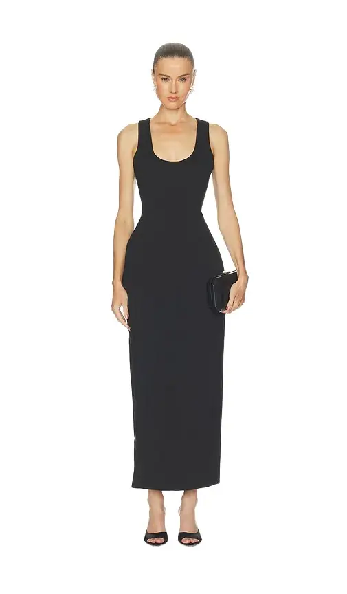 Cotton Mix Volume Midi Dress Cotton Mix Volume Midi Dress
