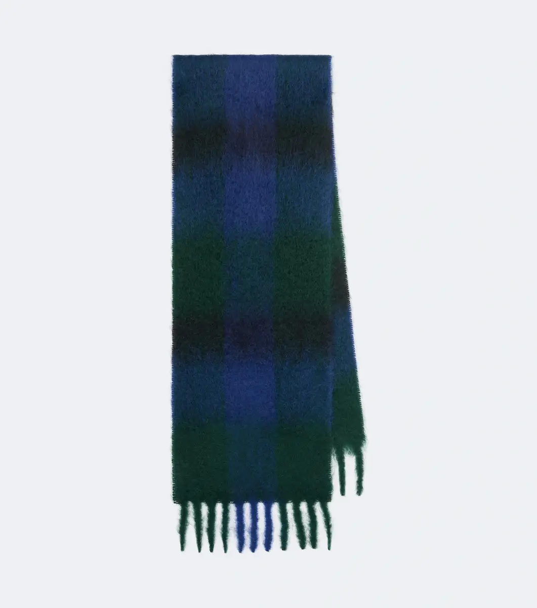 The Row Creana checked mohair and wool scarf | Thumbnail 2