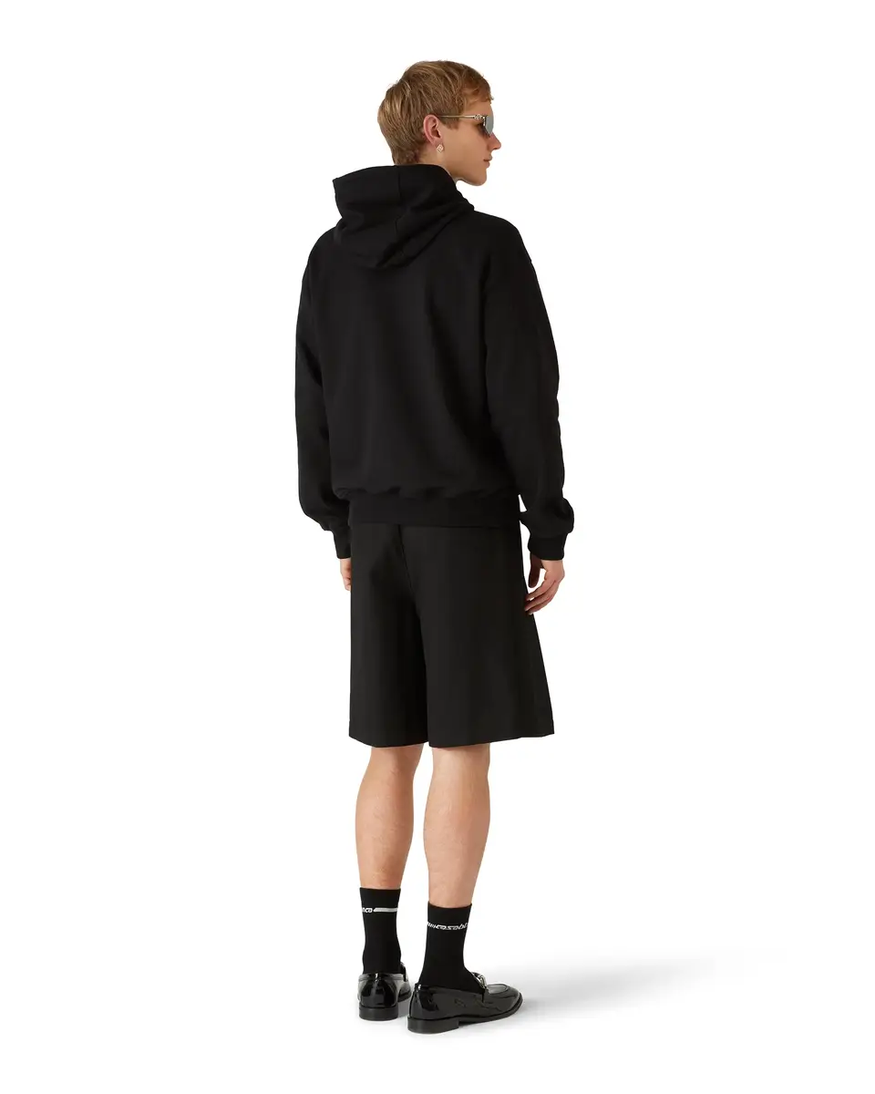 Casablanca Diamond Logo Hooded Sweatshirt in Black | Thumbnail 3 Casablanca Diamond Logo Hooded Sweatshirt in Black | Thumbnail 3