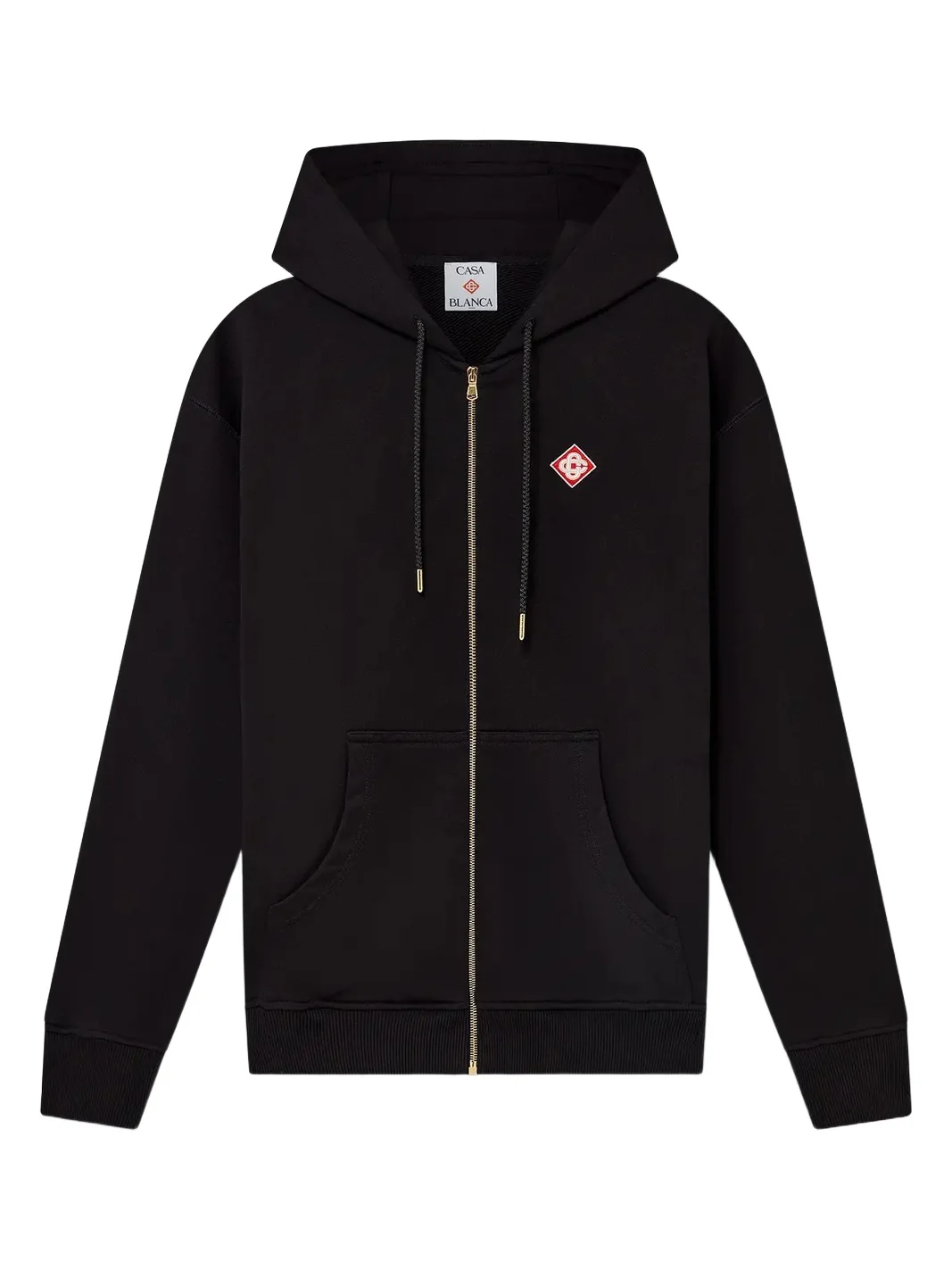 Casablanca Diamond Logo Zip Hooded Sweatshirt