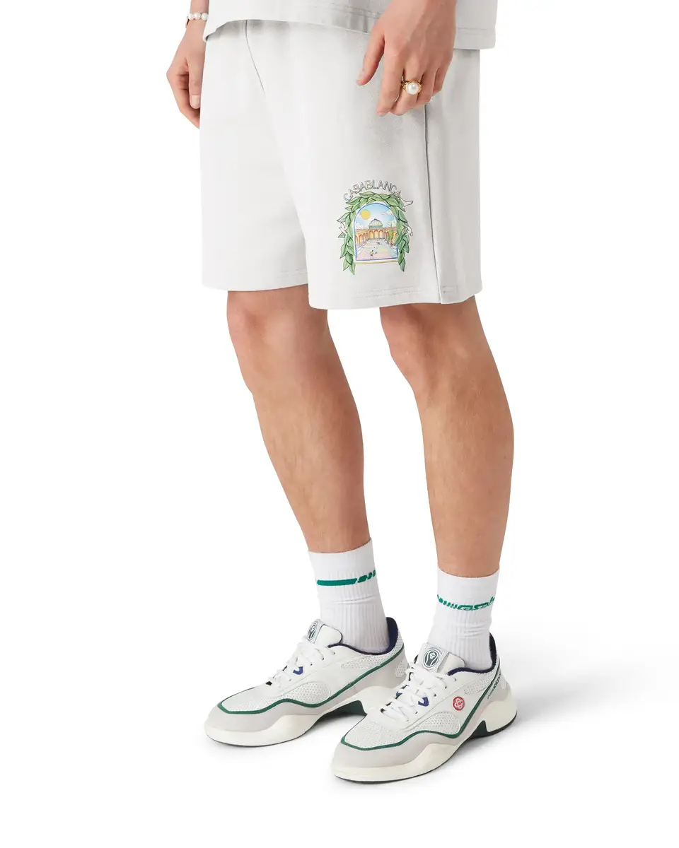 Casablanca Grey L'Arche Sweatshorts | Thumbnail 4