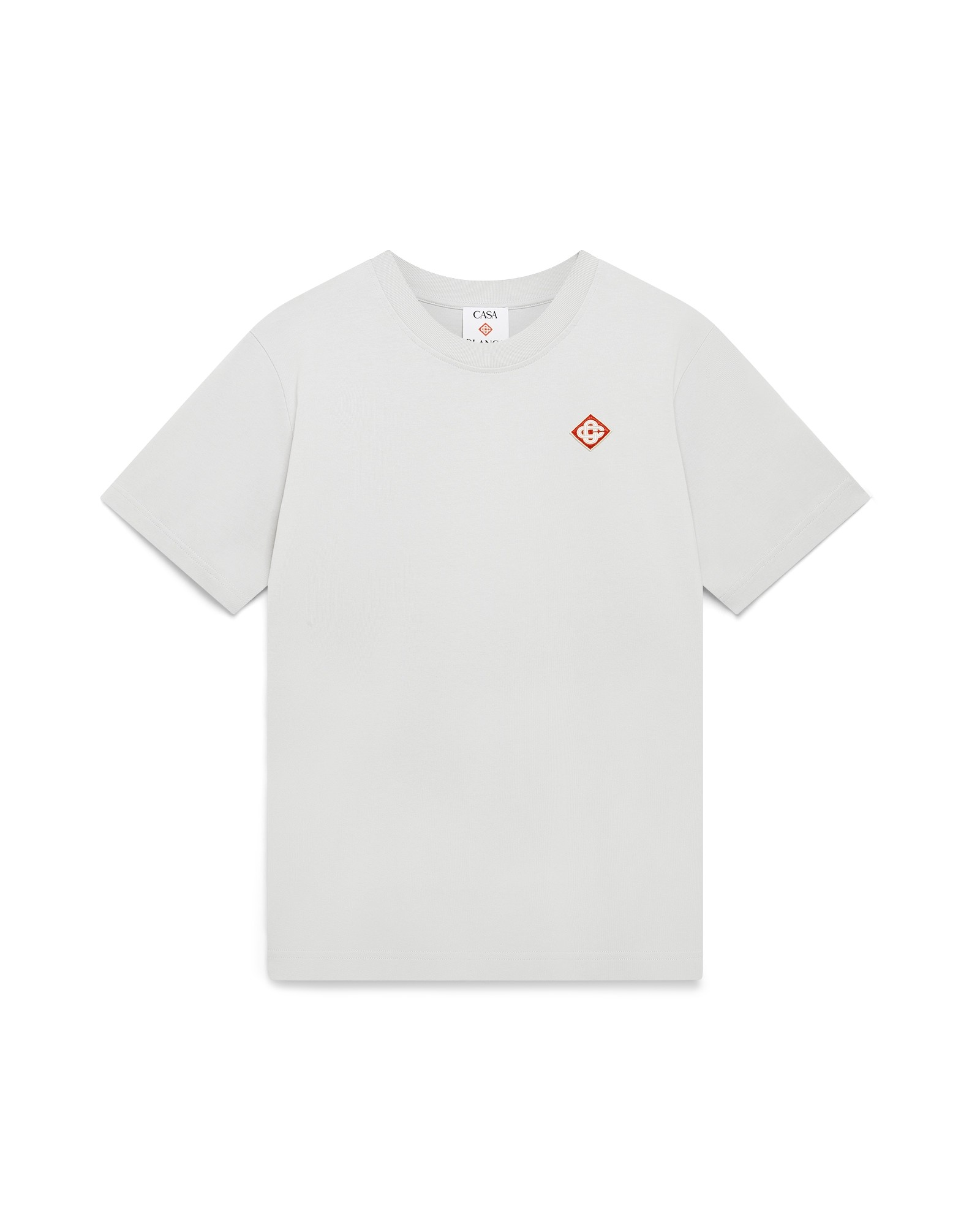 Casablanca Grey Diamond Logo Short Sleeve T-Shirt