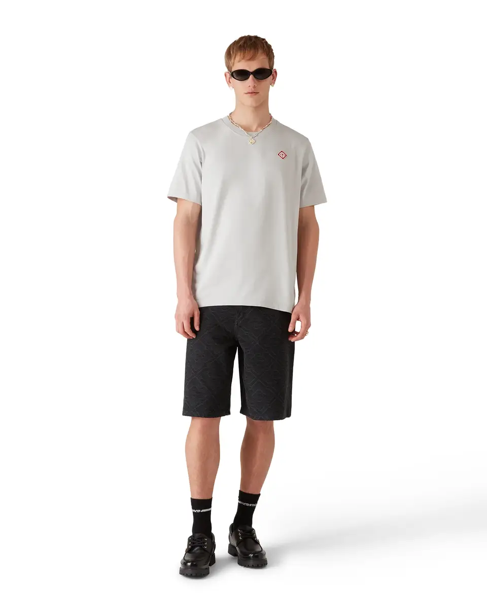Casablanca Grey Diamond Logo Short Sleeve T-Shirt | Thumbnail 2 Casablanca Grey Diamond Logo Short Sleeve T-Shirt | Thumbnail 2