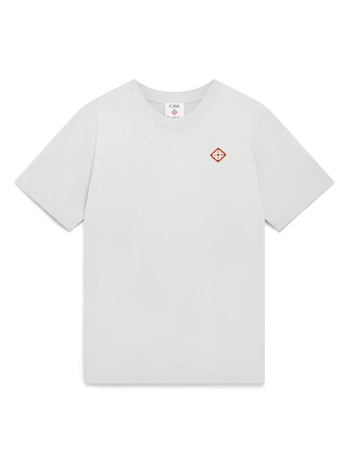 Casablanca Grey Diamond Logo Short Sleeve T-Shirt
