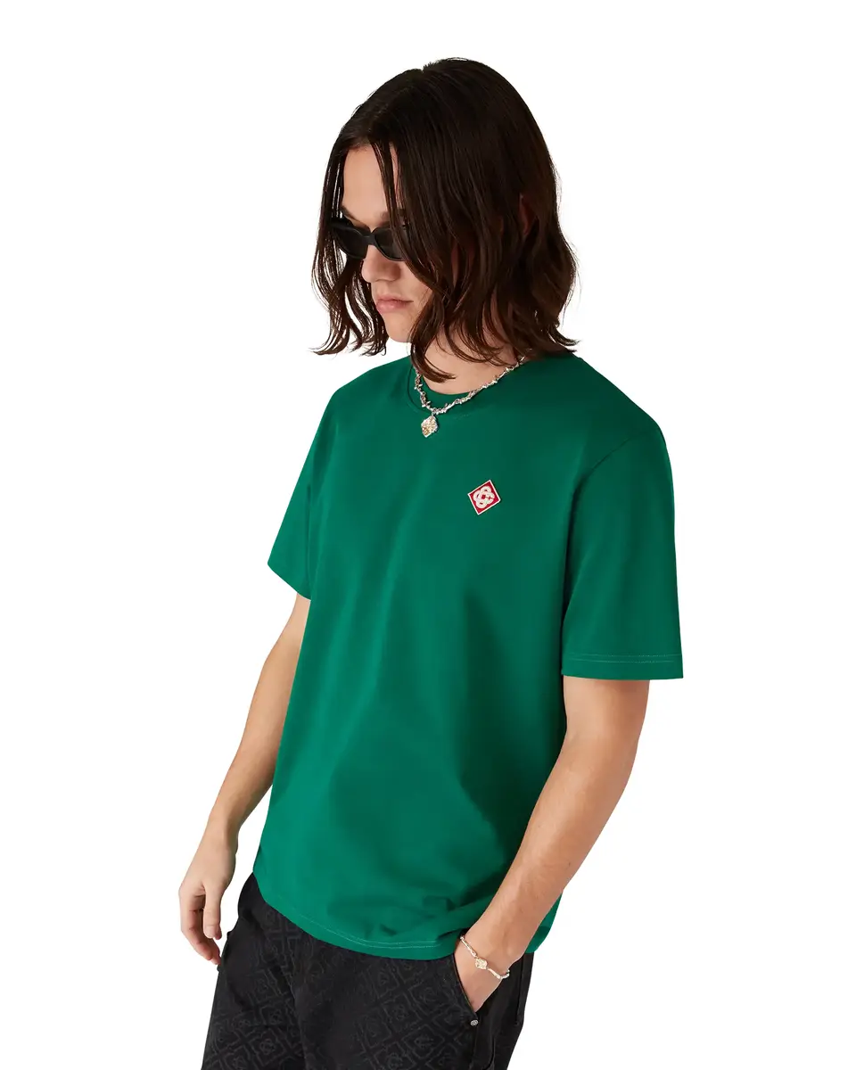 Casablanca Evergreen Diamond Logo Short Sleeve T-Shirt | Thumbnail 4