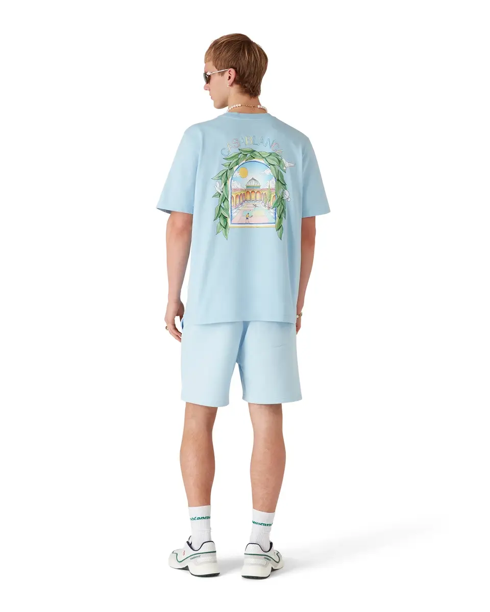 Casablanca L'Arche De Tennis Short Sleeve T-Shirt | Thumbnail 3 Casablanca L'Arche De Tennis Short Sleeve T-Shirt | Thumbnail 3
