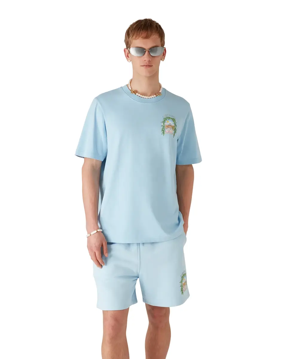 Casablanca L'Arche De Tennis Short Sleeve T-Shirt | Thumbnail 4 Casablanca L'Arche De Tennis Short Sleeve T-Shirt | Thumbnail 4