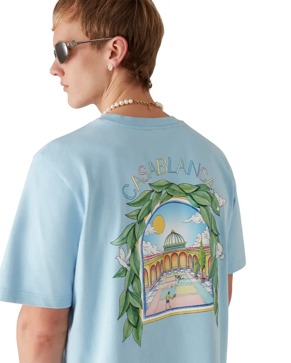 Casablanca L'Arche De Tennis Short Sleeve T-Shirt | Thumbnail 5 Casablanca L'Arche De Tennis Short Sleeve T-Shirt | Thumbnail 5