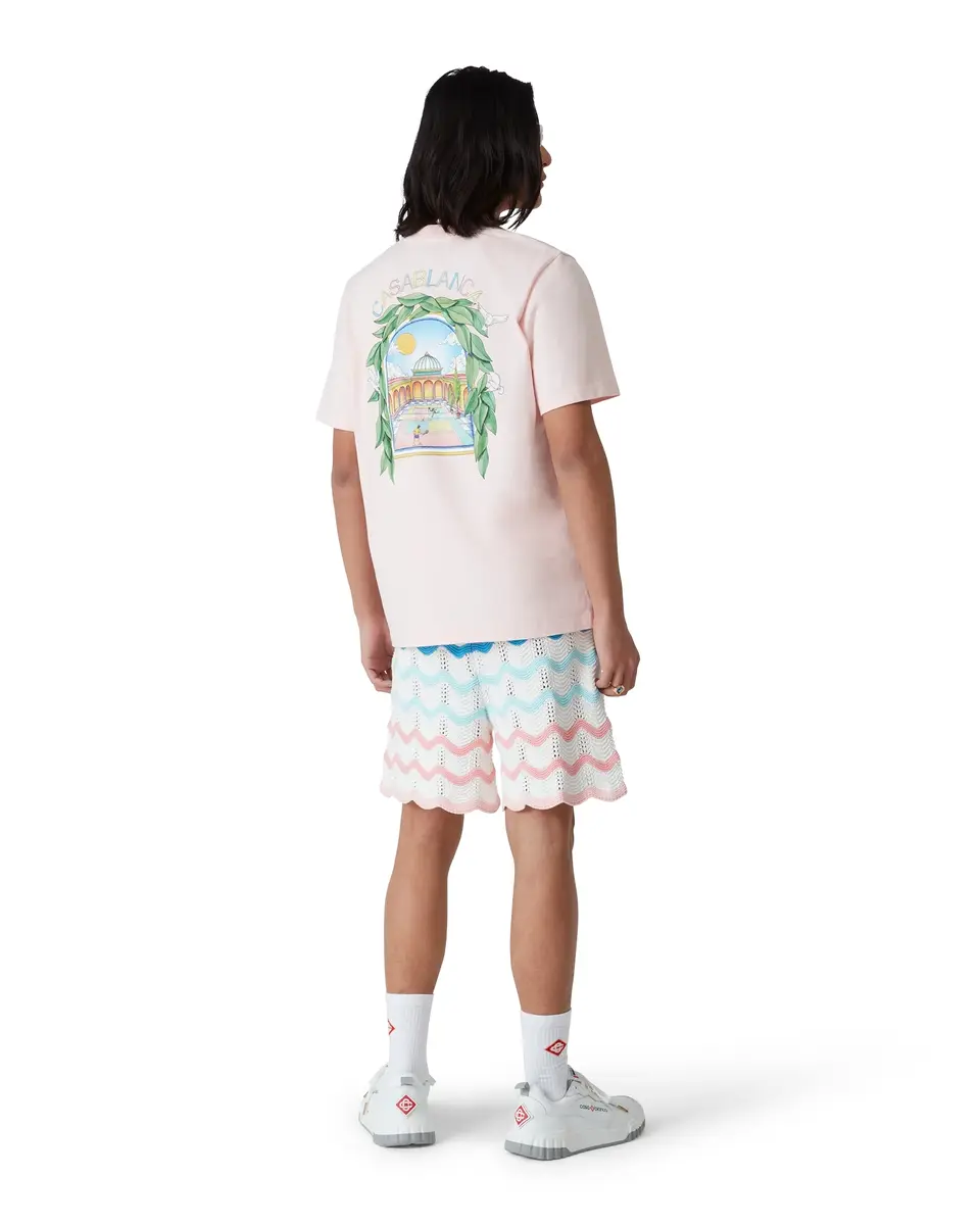 Casablanca L'Arche De Tennis Short Sleeve T-Shirt | Thumbnail 3 Casablanca L'Arche De Tennis Short Sleeve T-Shirt | Thumbnail 3