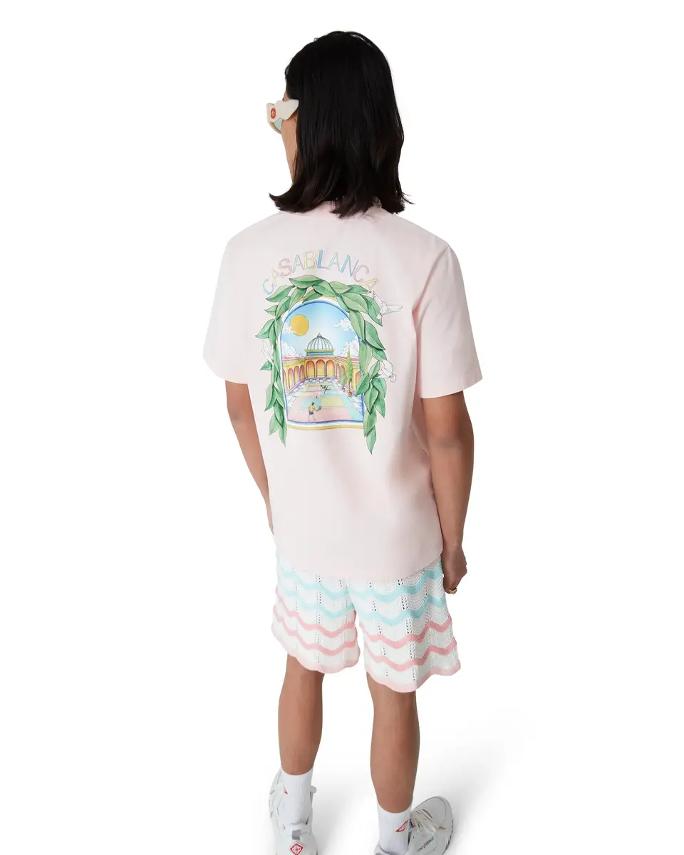 Casablanca L'Arche De Tennis Short Sleeve T-Shirt | Thumbnail 4 Casablanca L'Arche De Tennis Short Sleeve T-Shirt | Thumbnail 4